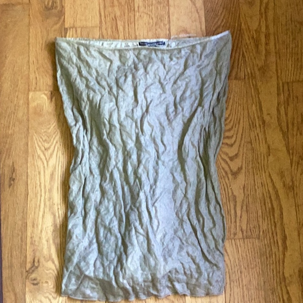 🇺🇸 Ralph Lauren SKIRT Sport Metalic SHEER OVERLAY  Bloomingdales Sz M/LG